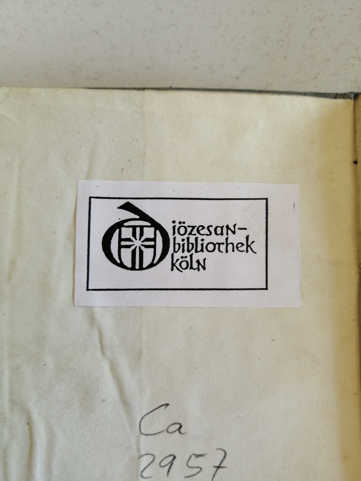 Exlibris der Diözesanbibliothek Köln
