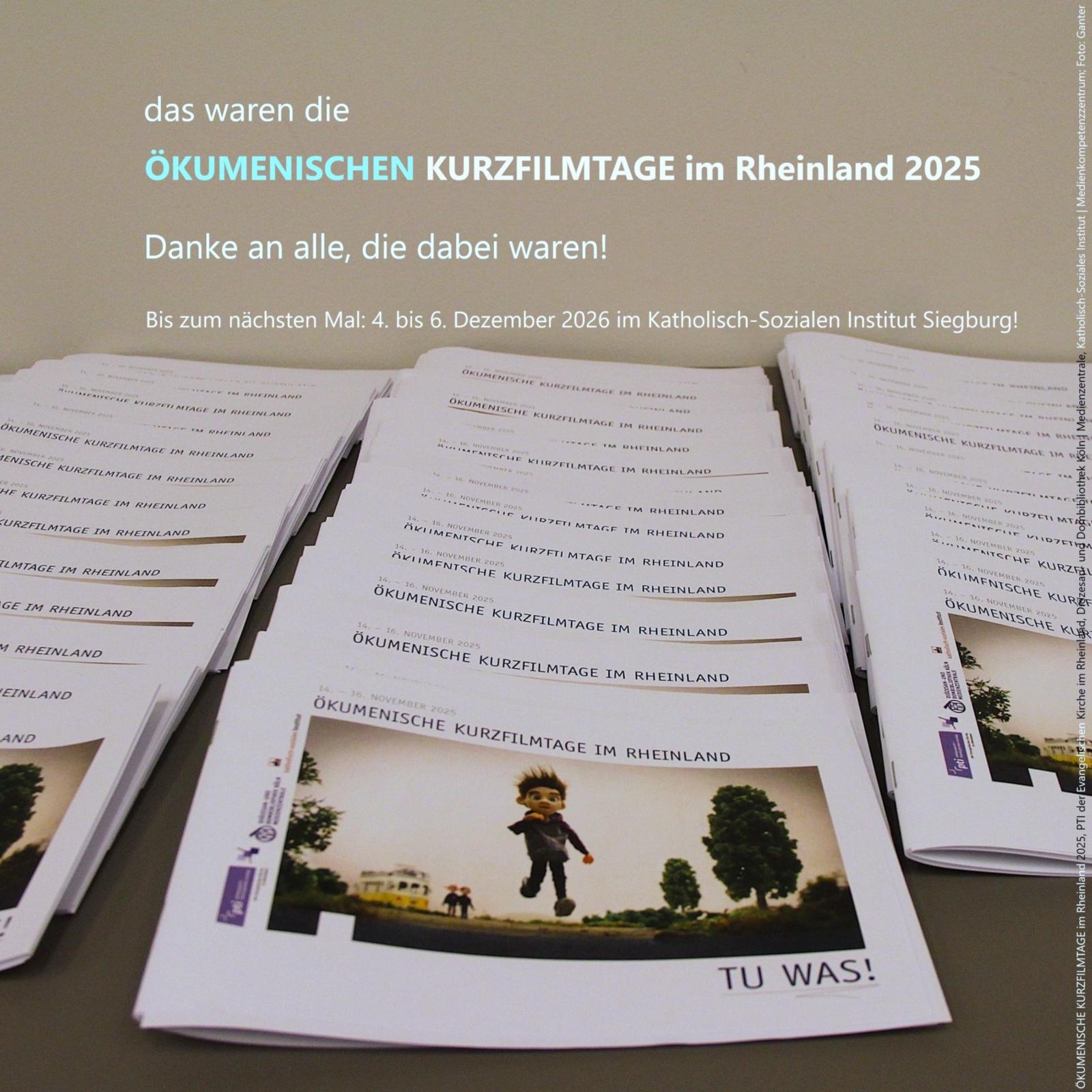 ÖKUMENISCHE KURZFILMTAGE im Rheinland 2025 - Rückblick