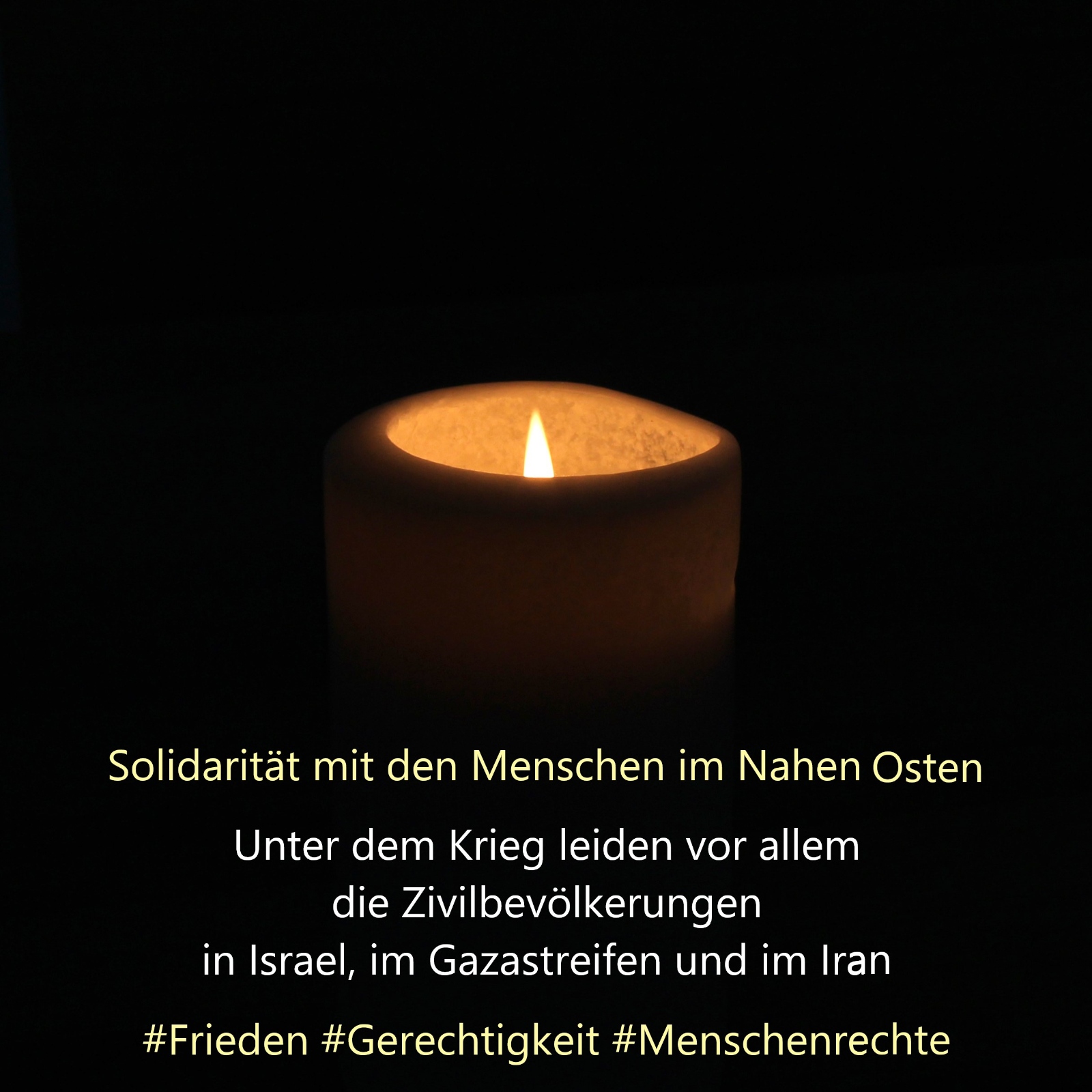 Solidarität mit den Menschen im Nahen Osten